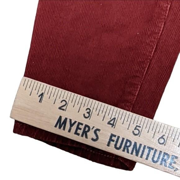 Madewell rust color 10" high rise skinny M1726 Corduroy cotton blend size 27 - Picture 7 of 12